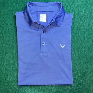 Callaway Men's Striped Blue Polo